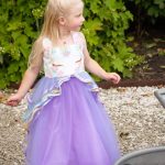 Unicorn Jurk - Eenhoorn Jurk - Paars - Haarband + Handschoenen