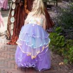 Unicorn Jurk - Eenhoorn Jurk - Paars - Haarband + Handschoenen