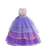 Unicorn Jurk - Eenhoorn Jurk - Paars - Haarband + Handschoenen