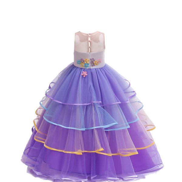 Unicorn Jurk - Eenhoorn Jurk - Paars - Haarband + Handschoenen - Afbeelding 6