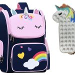 Unicorn - Rugtas - Eenhoorn - Kinderrugzak - Schooltas - Paars - 40 x 27 x 15 cm - Pop it