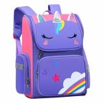 Unicorn - Rugtas - Eenhoorn - Kinderrugzak - Schooltas - Paars - 40 x 27 x 15 cm - Pop it