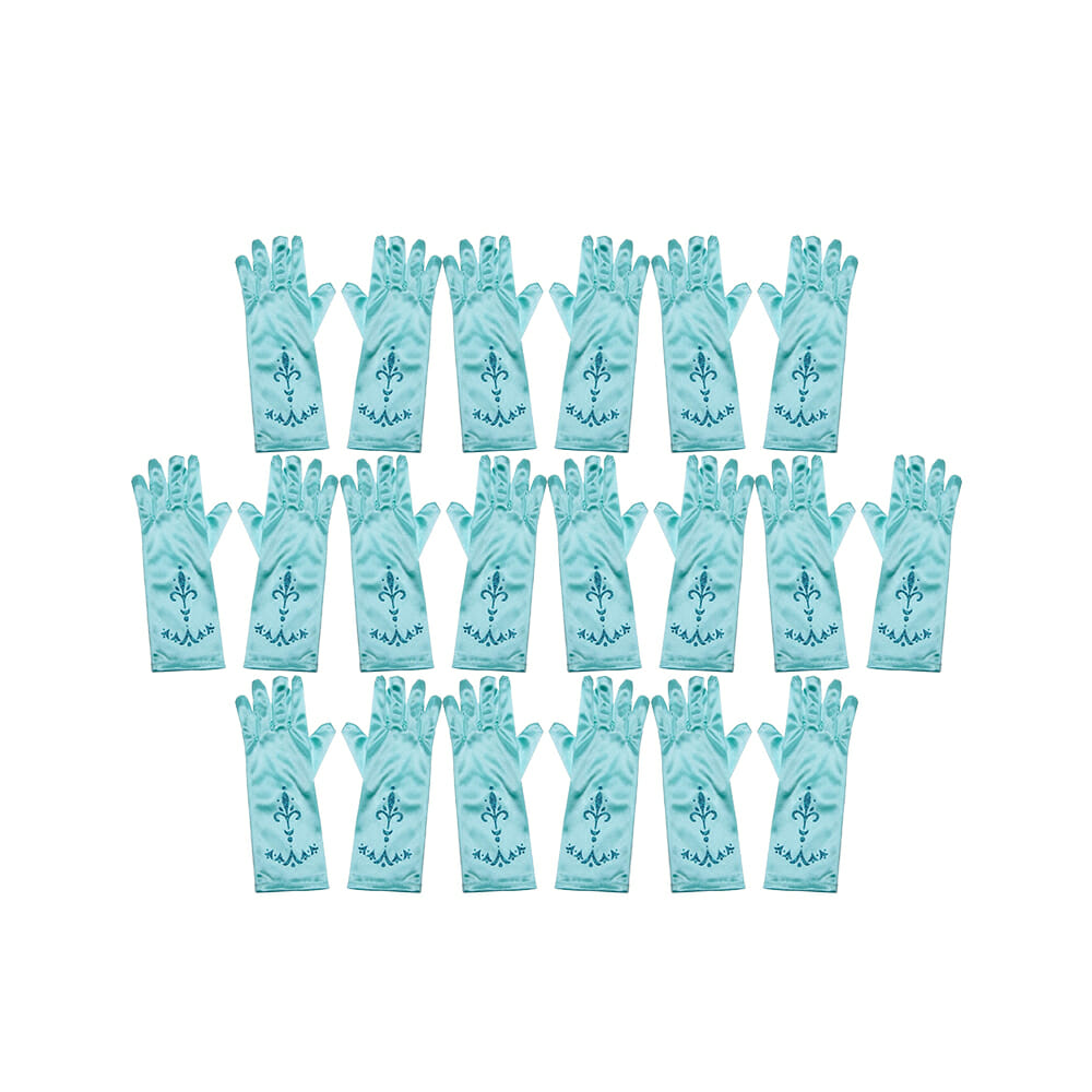 Frozen Feestje - Prinsessen - Uitdeelcadeaus - 20-pack - Korte handschoenen- Blauw