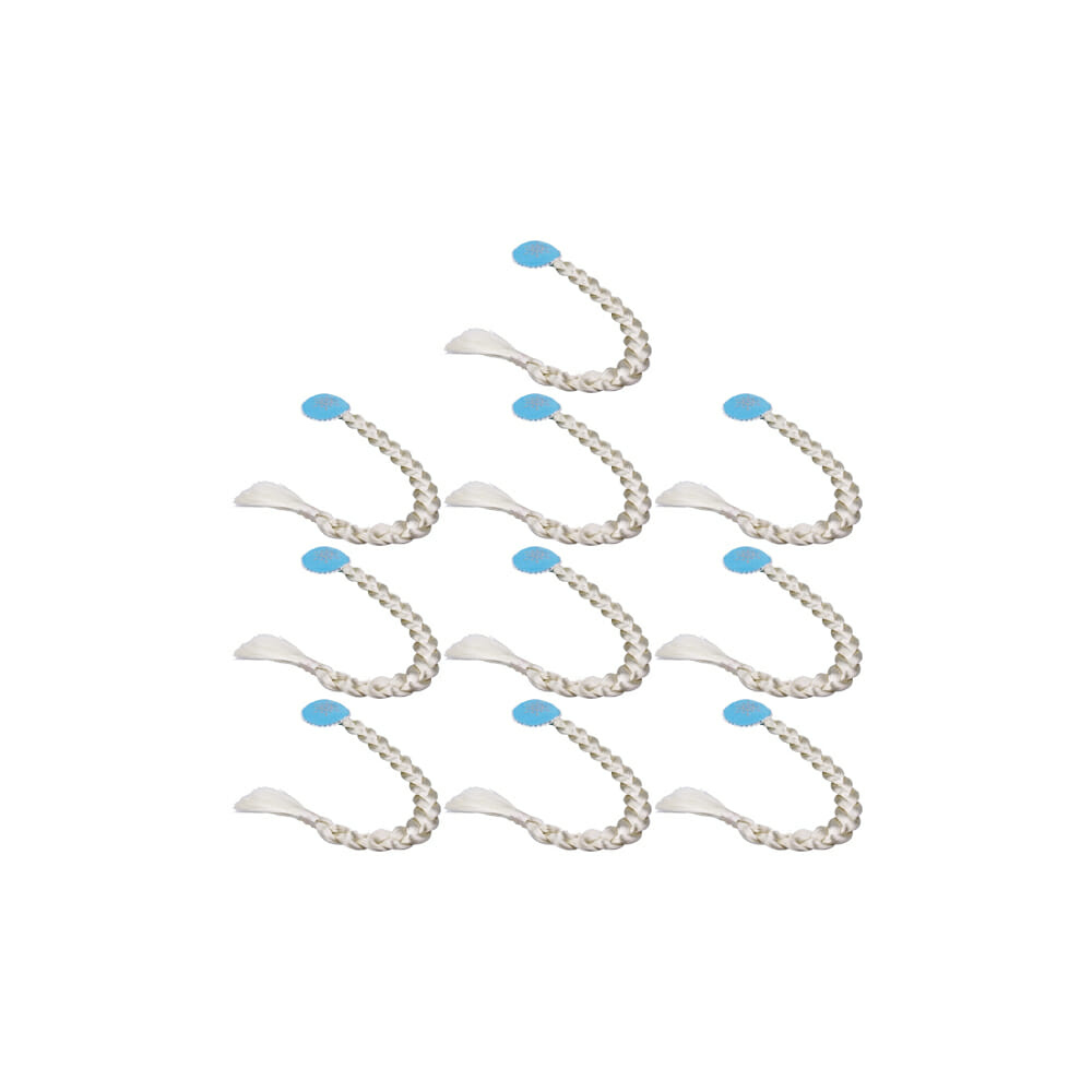 Frozen Feestje - Prinsessen - Uitdeelcadeaus - 10-pack - Elsa Vlecht met clip - Blauw