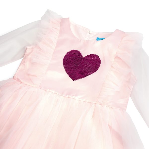 Prinsessenjurk - Engel met vleugels - Luxe feeën jurk - Roze - Afbeelding 17