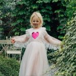 Prinsessenjurk - Engel met vleugels - Luxe feeën jurk - Roze