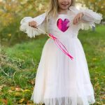 Prinsessenjurk - Engel met vleugels - Luxe feeën jurk - Roze