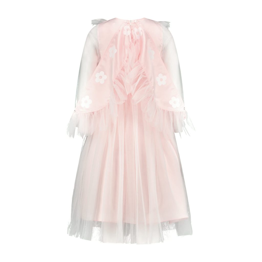 Prinsessenjurk - Engel met vleugels - Luxe feeën jurk - Roze - Afbeelding 4