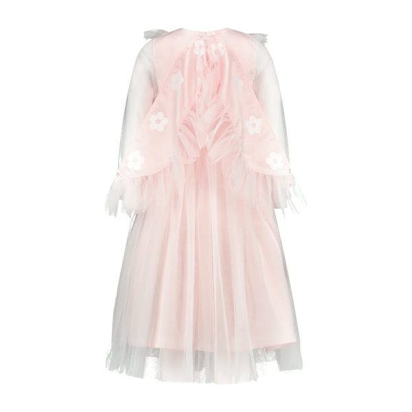 Prinsessenjurk - Engel met vleugels - Luxe feeën jurk - Roze - Afbeelding 4