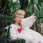 Prinsessenjurk - Engel met vleugels - Luxe feeën jurk - Roze