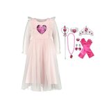 Prinsessenjurk - Engel met vleugels - Luxe feeën jurk - Roze