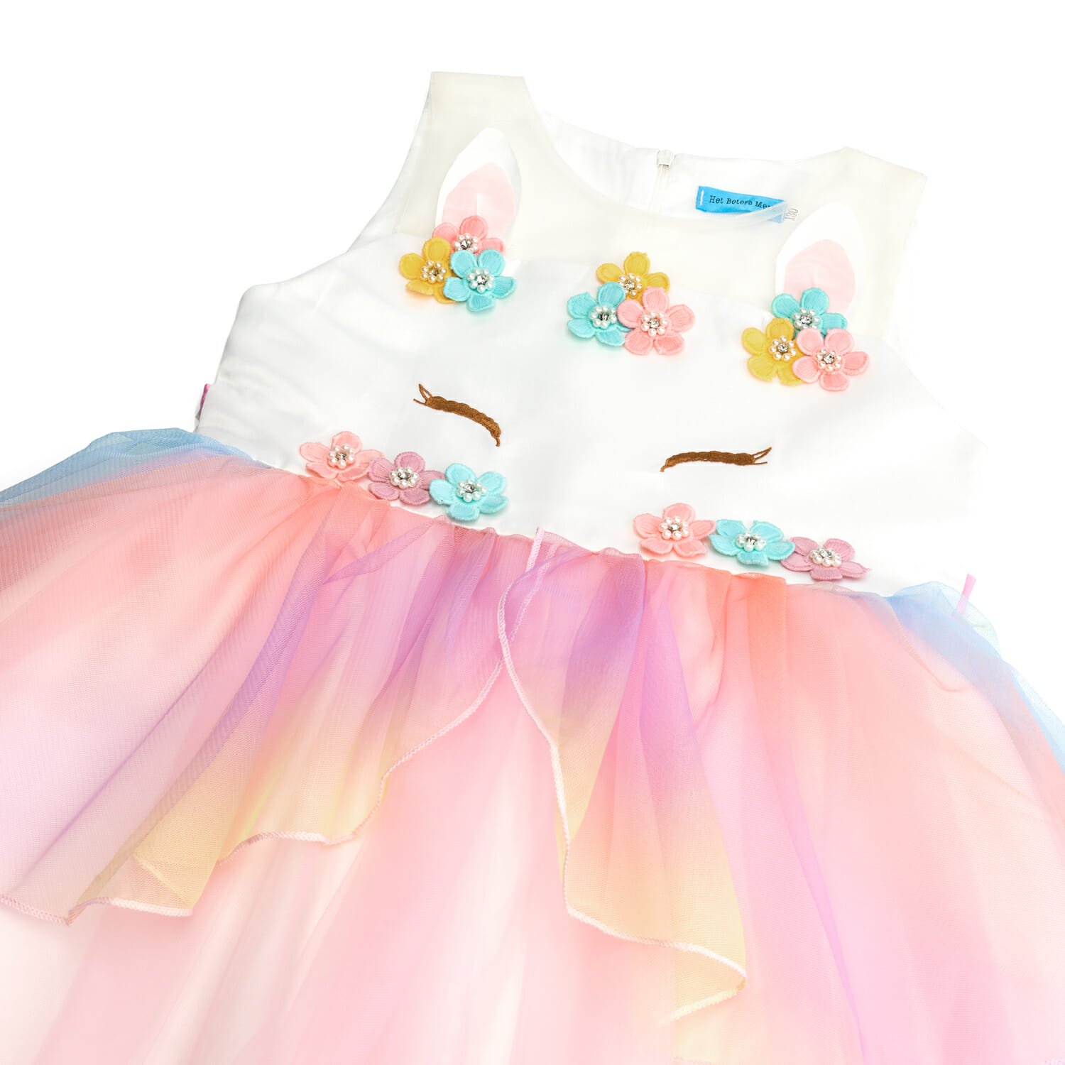 Unicorn jurk + haarband + handschoenen - Eenhoorn - Afbeelding 5