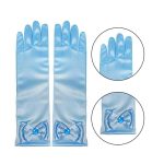 Prinsessen blauw accessoireset - juwelen, toverstaf, kroon, elleboog handschoenen