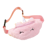 Unicorn - fanny pack - heuptasje - fleece - roze