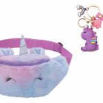 Unicorn - fanny pack - heuptasje - fleece - paars
