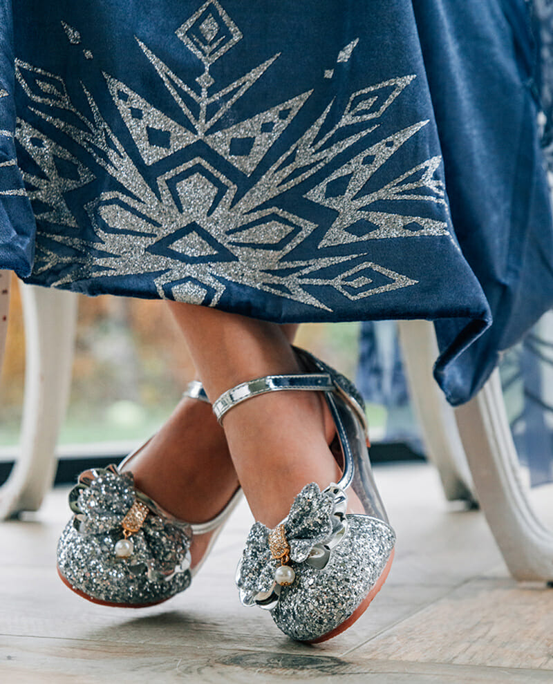 Prinsessen schoenen - Verkleedschoenen - Zilver - Afbeelding 3