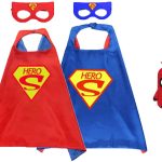 Superman Verkleedpak - 3-Pack - Superheld 2x rood + masker - One Size - maat 98 /128 - 3/9 jaar