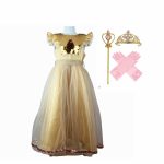 Gouden prinsessenjurk +  accessoires