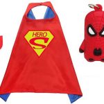 Superman Verkleedpak - 3-Pack - Superheld 2x rood + masker - One Size - maat 98 /128 - 3/9 jaar