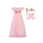 Roze prinsessenjurk + accessoires