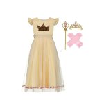 Roze prinsessenjurk + accessoires