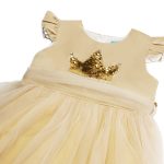 Gouden prinsessenjurk +  accessoires