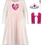Roze prinsessenjurk + accessoires