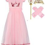 Roze prinsessenjurk + accessoires