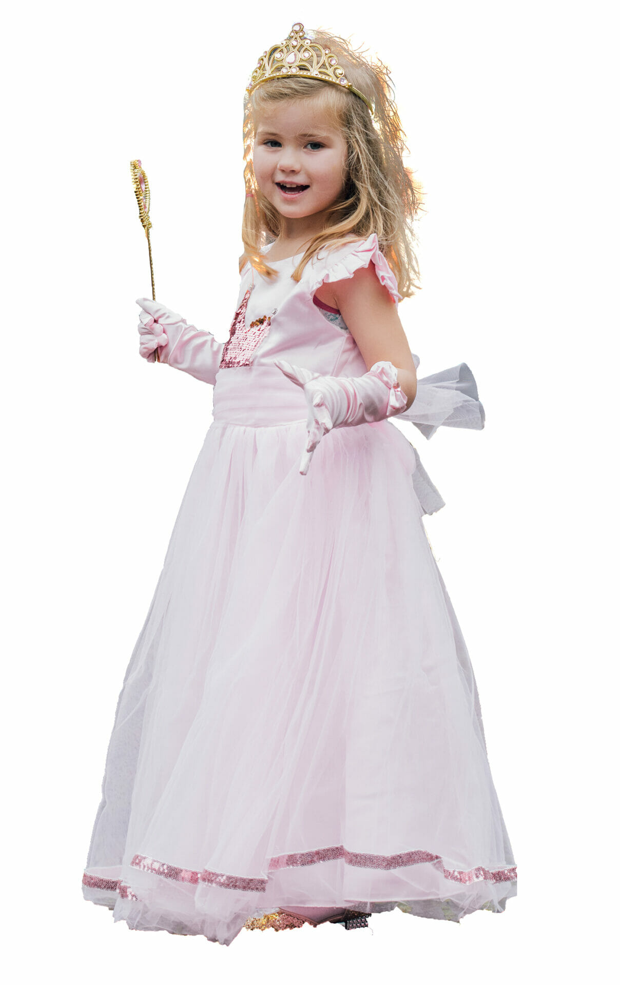 Roze prinsessenjurk + accessoires - Afbeelding 41