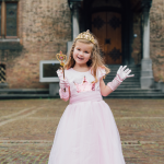 Roze prinsessenjurk + accessoires