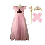Roze prinsessenjurk + accessoires