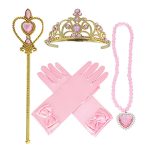 Roze prinsessenjurk + accessoires