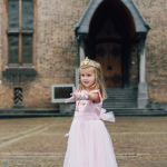Roze prinsessenjurk + accessoires