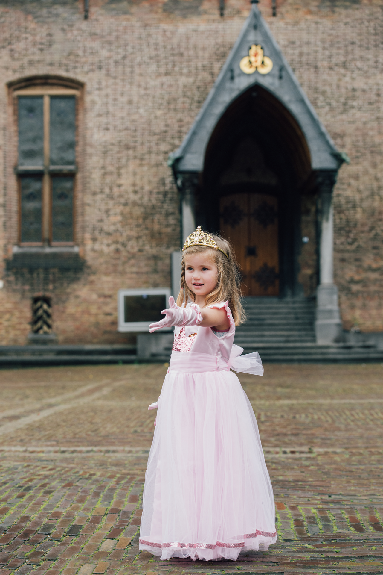 Roze prinsessenjurk + accessoires - Afbeelding 15
