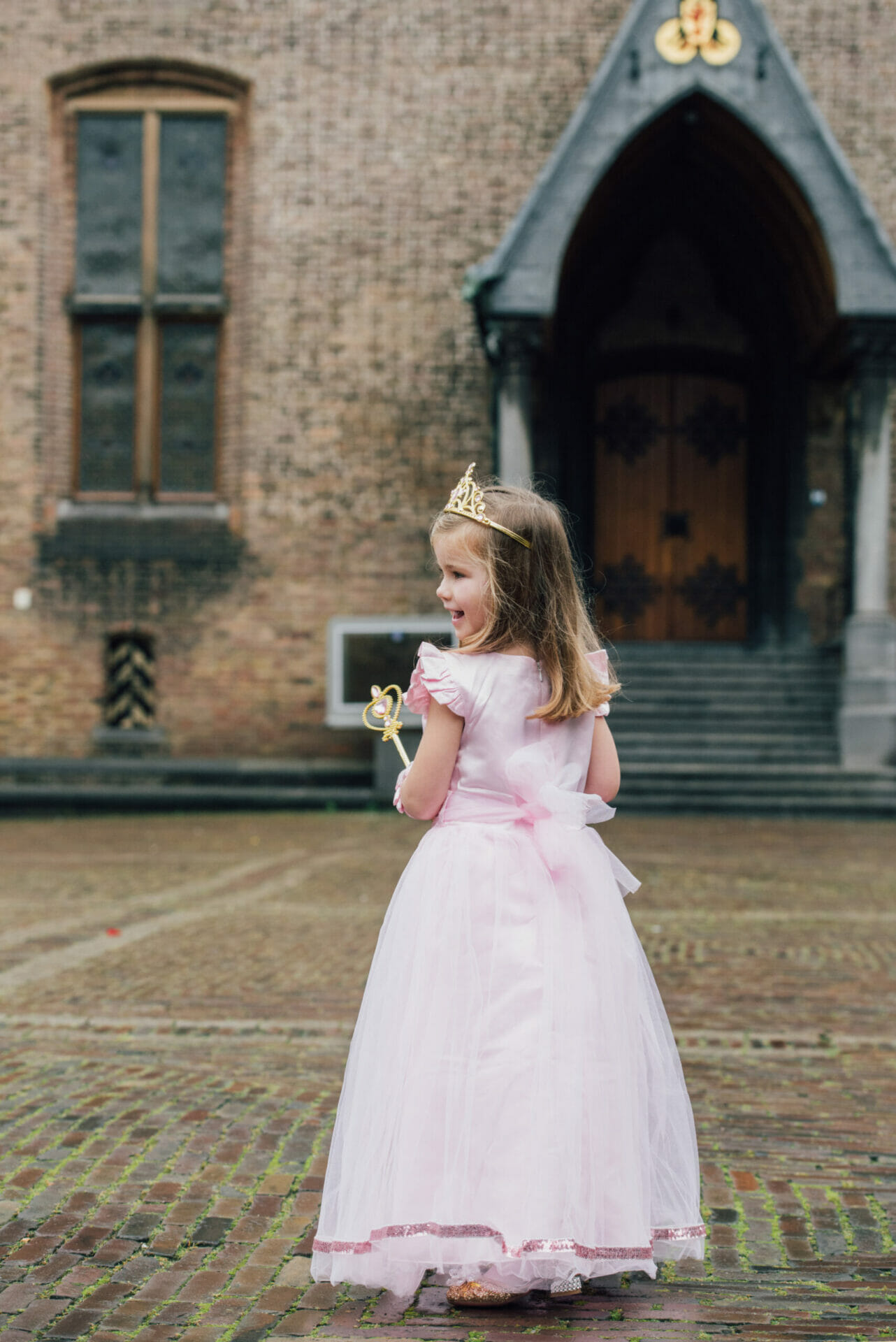 Roze prinsessenjurk + accessoires - Afbeelding 12