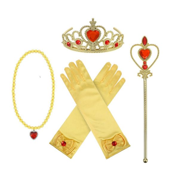Laatste maten - Sneeuwwitje jurk + accessoires - Afbeelding 10