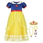 Sneeuwwitje jurk + rode cape + accessoires