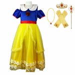 Sneeuwwitje jurk + rode cape + accessoires