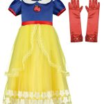 Sneeuwwitje jurk + rode cape + accessoires