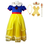 Sneeuwwitje jurk + rode cape + accessoires