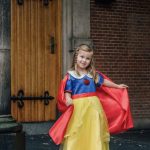 Sneeuwwitje jurk + rode cape + accessoires