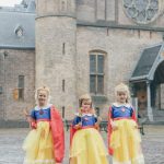 Sneeuwwitje jurk + rode cape + accessoires