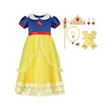 Sneeuwwitje jurk + rode cape + accessoires