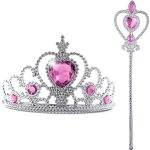 Speelgoed - voor bij je prinsessen jurk - Tiara - Prinsessen Verkleedkleding - Lange/korte Handschoenen