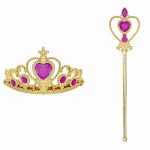 Speelgoed - voor bij je prinsessen jurk - Tiara - Prinsessen Verkleedkleding - Lange/korte Handschoenen