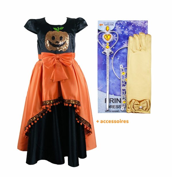 Halloween kostuum - prinsessenjurk meisje + accessoires - Afbeelding 14