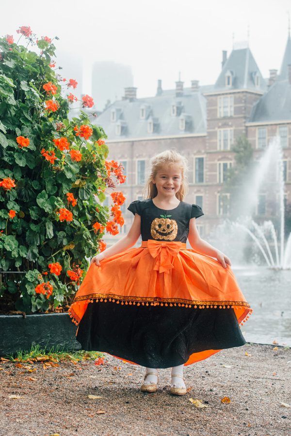 Halloween kostuum - prinsessenjurk meisje + accessoires - Afbeelding 2