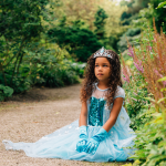 Frozen Elsa prinsessenjurk + Kroon + Toverstaf