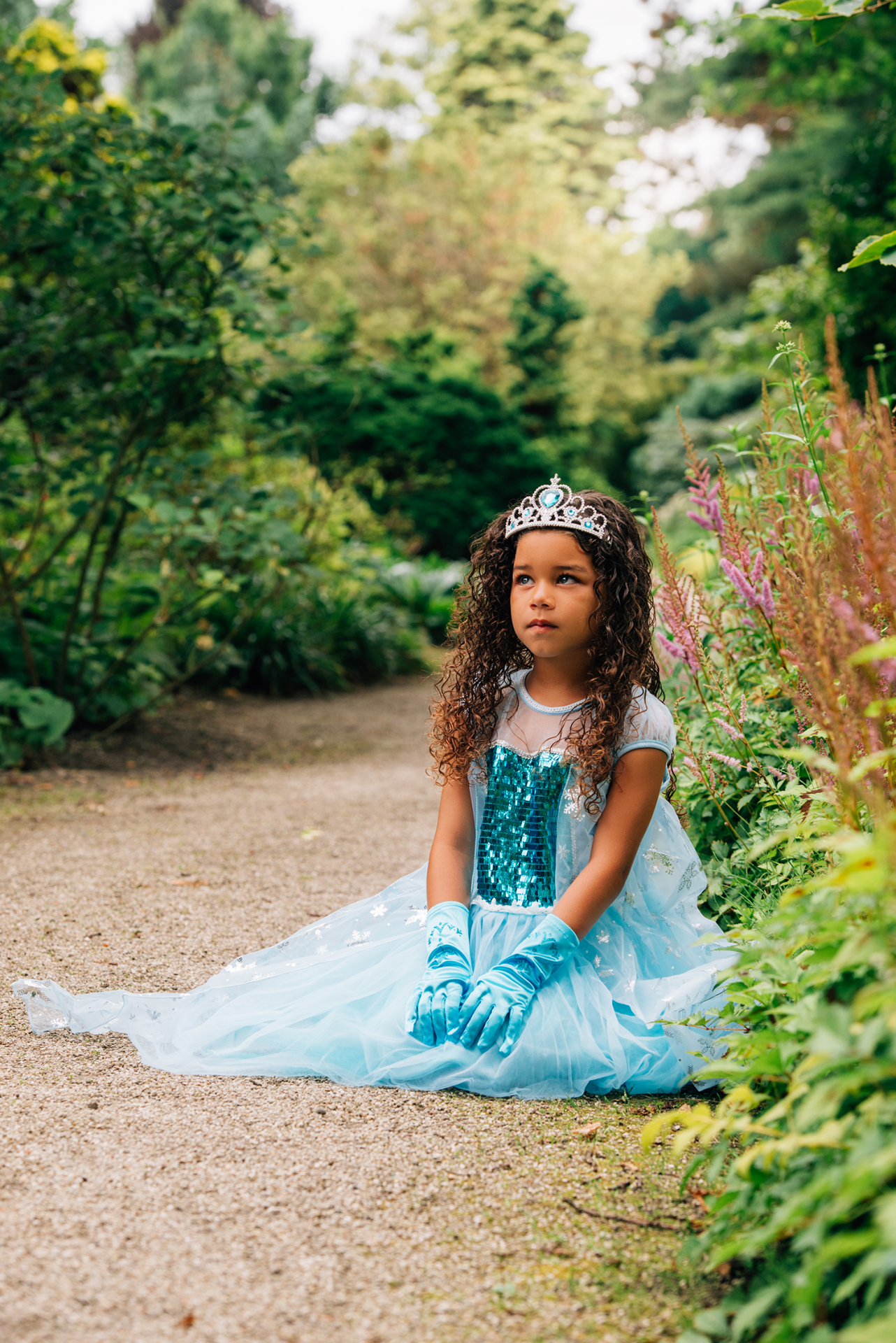 Frozen Elsa prinsessenjurk + Kroon + Toverstaf - Afbeelding 7