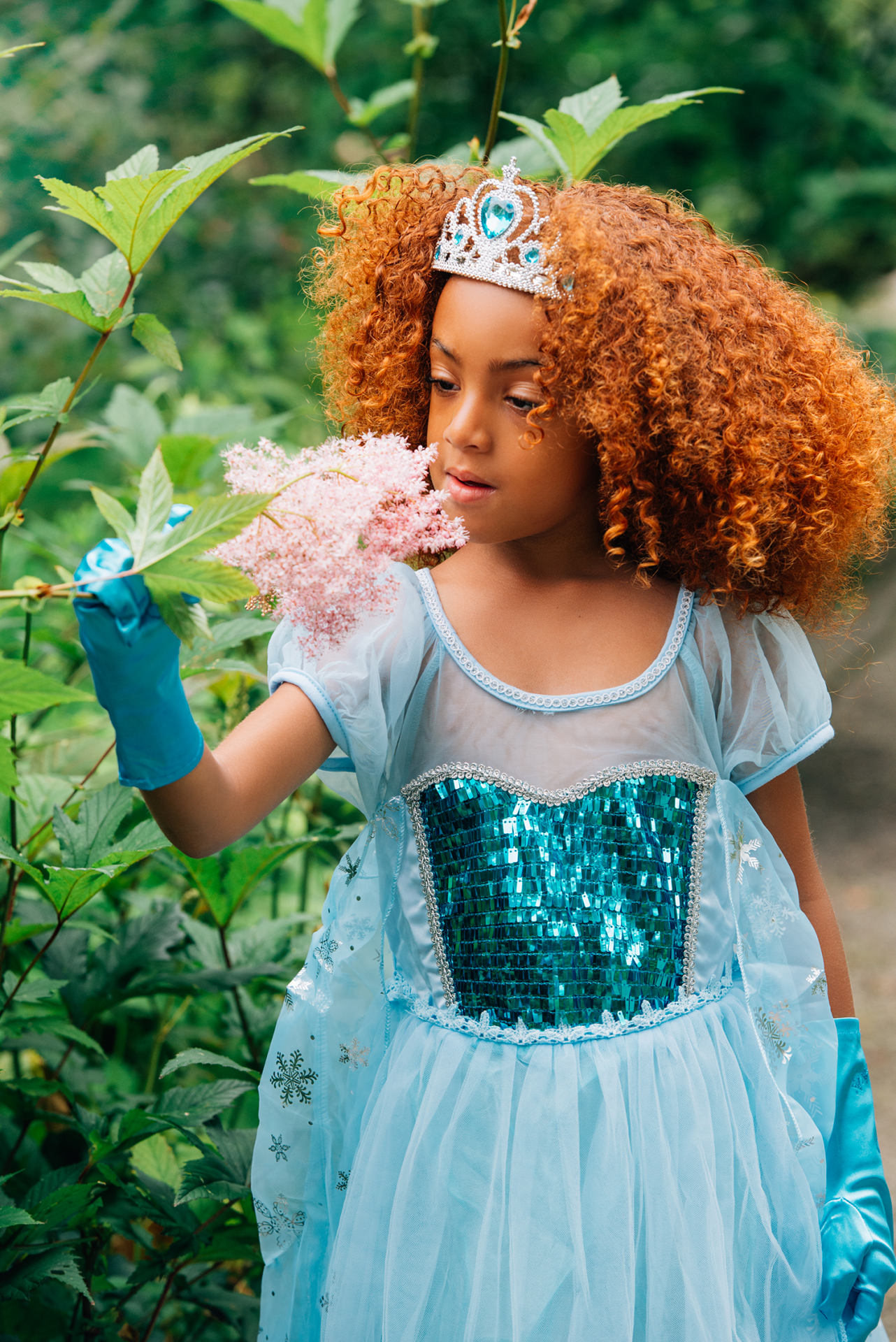 Frozen Elsa prinsessenjurk + Kroon + Toverstaf - Afbeelding 6